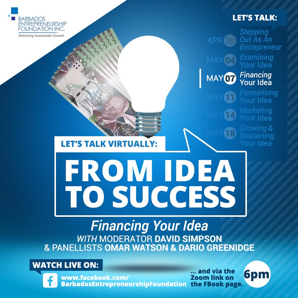 Let's Talk Virtually: From Idea to Success - Financing Your Idea