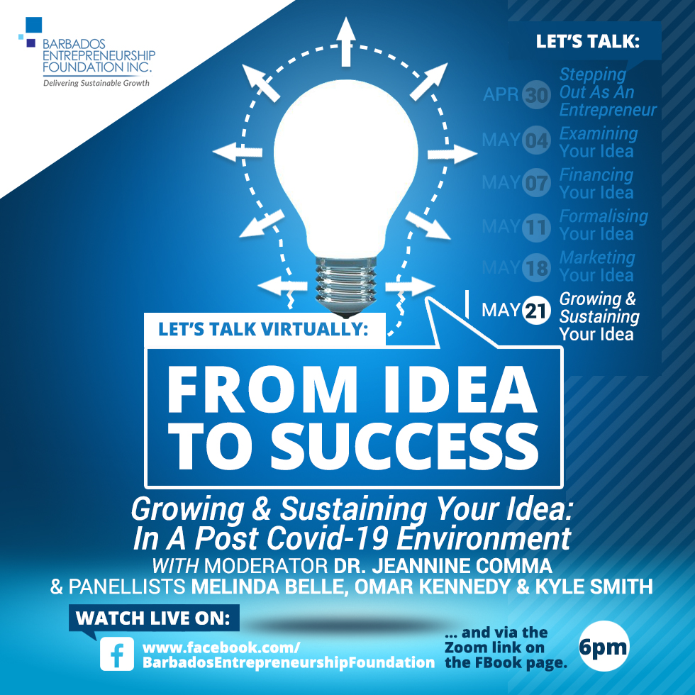 Let's Talk Virtually: From Idea to Success - Growing & Sustaining Your Idea: In A Post Covid-19 Environment