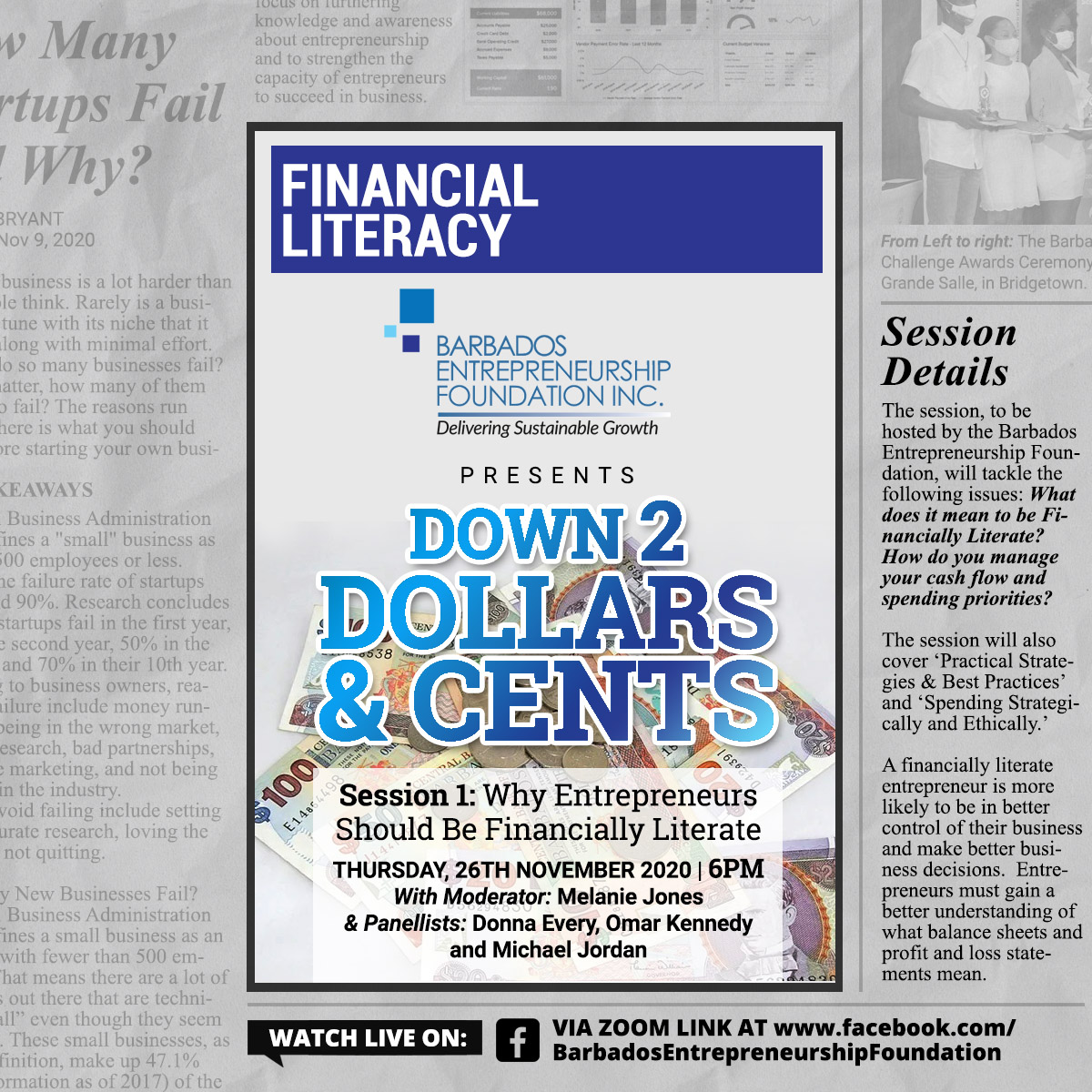 Let's Talk Virtually: Down 2 Dollars & Cents